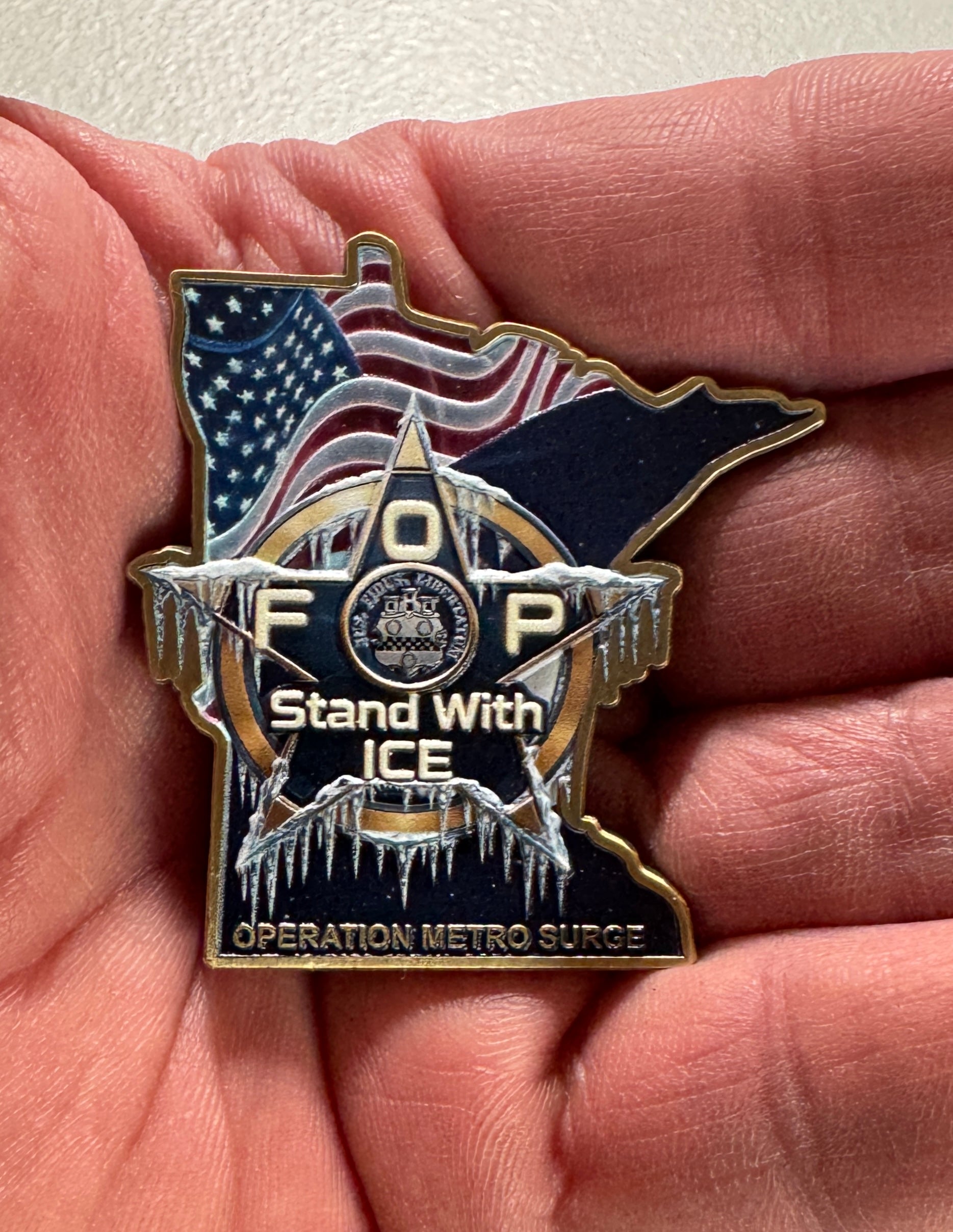 ICE Operation Metro Surge Challenge Coin