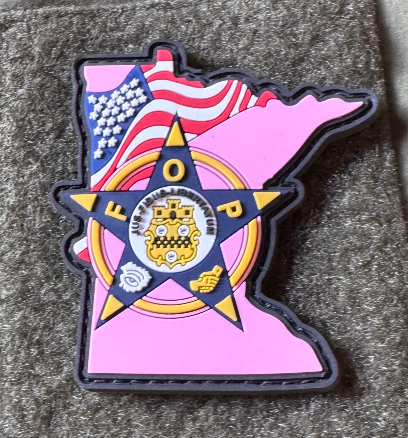 Minnesota FOP Pink Patch